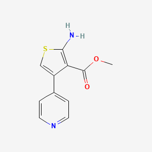 molecular formula C11H10N2O2S B1334416 2-氨基-4-吡啶-4-基噻吩-3-甲酸甲酯 CAS No. 438229-64-2