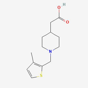 2-(1-((3-Methylthiophen-2-yl)methyl)piperidin-4-yl)acetic acid