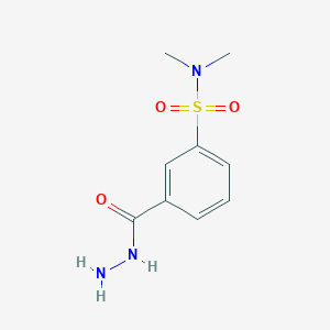 molecular formula C9H13N3O3S B1334420 3-(肼基羰基)-N,N-二甲基苯-1-磺酰胺 CAS No. 96134-79-1