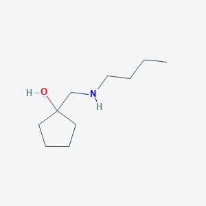 molecular formula C10H21NO B13344218 1-((Butylamino)methyl)cyclopentan-1-ol 