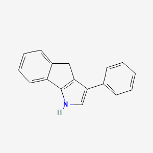 molecular formula C17H13N B13344245 3-Phenyl-1,4-dihydroindeno[1,2-b]pyrrole 