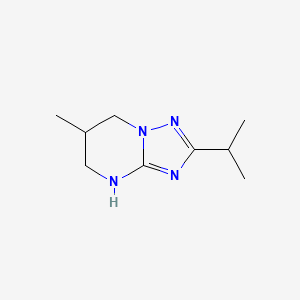 molecular formula C9H16N4 B13344266 6-Methyl-2-(propan-2-yl)-4H,5H,6H,7H-[1,2,4]triazolo[1,5-a]pyrimidine 