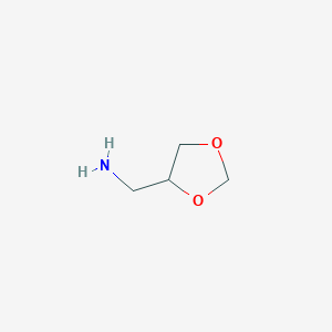 molecular formula C4H9NO2 B13344289 (1,3-Dioxolan-4-yl)methanamine CAS No. 4388-99-2