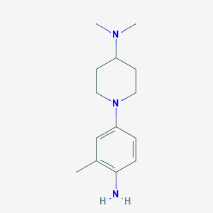 1-(4-amino-3-methylphenyl)-N,N-dimethylpiperidin-4-amine