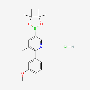 2-(3-Methoxyphenyl)-3-methyl-5-(4,4,5,5-tetramethyl-1,3,2-dioxaborolan-2-yl)pyridinehydrochloride