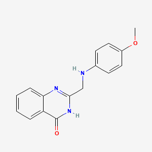 2-(((4-Methoxyphenyl)amino)methyl)quinazolin-4(3H)-one