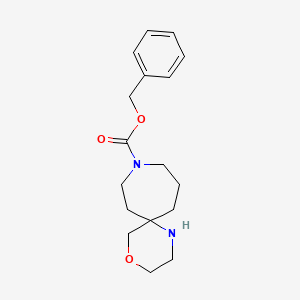 Benzyl 4-oxa-1,9-diazaspiro[5.6]dodecane-9-carboxylate