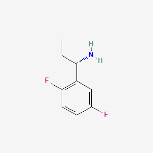 molecular formula C9H11F2N B13344448 (S)-1-(2,5-Difluorophenyl)propan-1-amine 