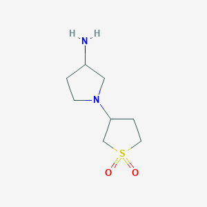 3-(3-Aminopyrrolidin-1-yl)tetrahydrothiophene 1,1-dioxide