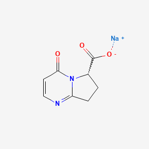 molecular formula C8H7N2NaO3 B13344474 Sodium (S)-4-oxo-4,6,7,8-tetrahydropyrrolo[1,2-a]pyrimidine-6-carboxylate 