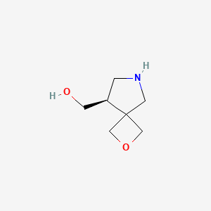 molecular formula C7H13NO2 B13344486 (R)-(2-Oxa-6-azaspiro[3.4]octan-8-yl)methanol 