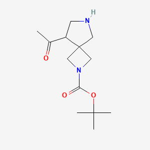 molecular formula C13H22N2O3 B13344514 tert-Butyl 8-acetyl-2,6-diazaspiro[3.4]octane-2-carboxylate 