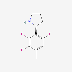 (S)-2-(2,3,6-Trifluoro-4-methylphenyl)pyrrolidine