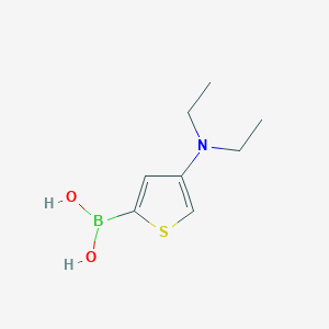 molecular formula C8H14BNO2S B13344640 (4-(Diethylamino)thiophen-2-yl)boronic acid 