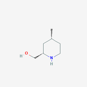 molecular formula C7H15NO B13344658 ((2S,4R)-4-Methylpiperidin-2-yl)methanol 