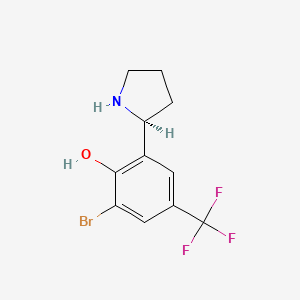 (S)-2-Bromo-6-(pyrrolidin-2-yl)-4-(trifluoromethyl)phenol