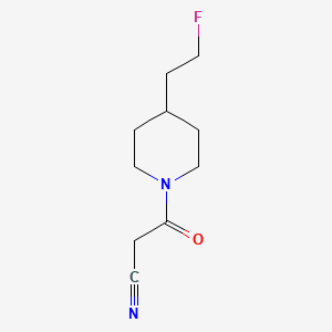 molecular formula C10H15FN2O B13344675 3-(4-(2-Fluoroethyl)piperidin-1-yl)-3-oxopropanenitrile 