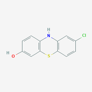 molecular formula C12H8ClNOS B133447 8-Chloro-10H-phenothiazin-3-ol CAS No. 2002-32-6