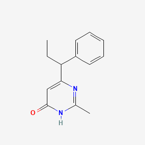 2-Methyl-6-(1-phenylpropyl)pyrimidin-4-ol