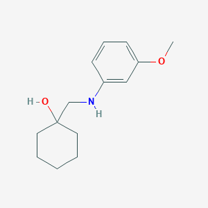 1-(((3-Methoxyphenyl)amino)methyl)cyclohexan-1-ol