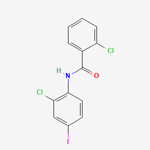 molecular formula C13H8Cl2INO B13344768 2-chloro-N-(2-chloro-4-iodophenyl)benzamide 