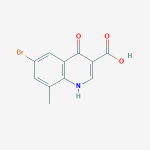 B1334479 6-Bromo-4-hydroxy-8-methylquinoline-3-carboxylic acid CAS No. 67643-46-3