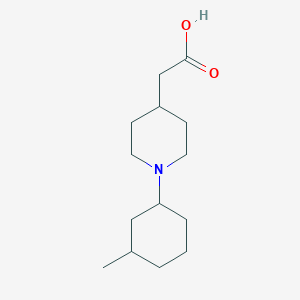 2-(1-(3-Methylcyclohexyl)piperidin-4-yl)acetic acid