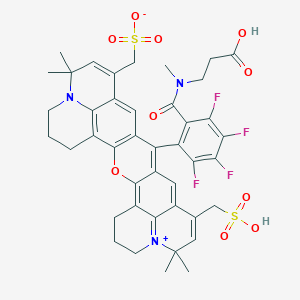 molecular formula C42H41F4N3O10S2 B13344814 Iso-Abberior Star Red 