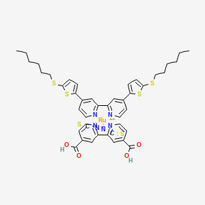 Cis-bis(isothiocyanato)(2,2 inverted exclamation marka-bipyridyl-4,4 inverted exclamation marka-dicarboxylato)(4,4 inverted exclamation marka-bis(5-(hexylthio)thiophen-2-yl)-2,2 inverted exclamation marka-bipyridyl)ruthenium(II)