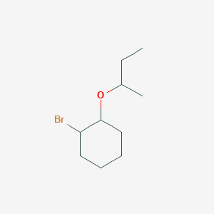 molecular formula C10H19BrO B13344850 1-Bromo-2-(butan-2-yloxy)cyclohexane 