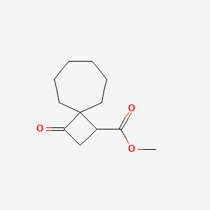 molecular formula C12H18O3 B13344862 Methyl 3-oxospiro[3.6]decane-1-carboxylate 