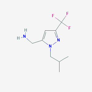 (1-isobutyl-3-(trifluoromethyl)-1H-pyrazol-5-yl)methanamine