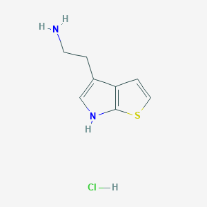 molecular formula C8H11ClN2S B13344888 2-(6H-Thieno[2,3-b]pyrrol-4-yl)ethanamine hydrochloride 