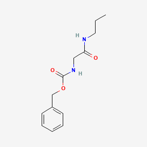 molecular formula C13H18N2O3 B1334494 苄基N-[(丙基氨基羰基)甲基]氨基甲酸酯 CAS No. 21855-74-3
