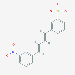 3-(4-(3-Nitrophenyl)buta-1,3-dien-1-yl)benzene-1-sulfonyl fluoride