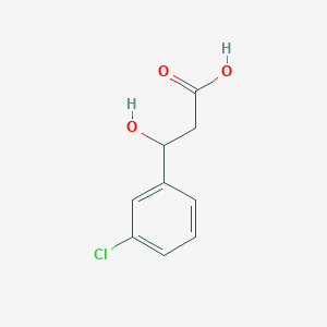 molecular formula C9H9ClO3 B13344983 3-(3-chlorophenyl)-3-hydroxypropanoic acid CAS No. 40620-64-2