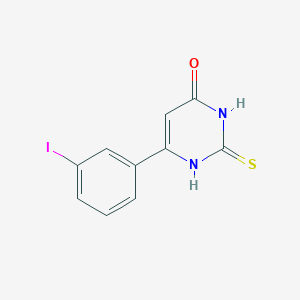 molecular formula C10H7IN2OS B13344991 6-(3-iodophenyl)-2-thioxo-2,3-dihydropyrimidin-4(1H)-one 