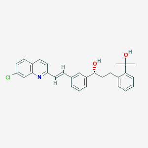 molecular formula C29H28ClNO2 B133450 2-[3-(R)-[3-(2-(7-氯-2-喹啉基)乙烯基)苯基]-3-羟基丙基]苯基-2-丙醇 CAS No. 150026-75-8