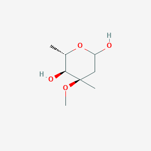 (4R,5S,6S)-4-Methoxy-4,6-dimethyltetrahydro-2H-pyran-2,5-diol