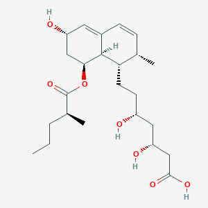 molecular formula C24H38O7 B133451 DES(2-甲基丁酰基)-2-甲基戊酰普伐他汀 CAS No. 159345-66-1