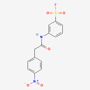 3-(2-(4-Nitrophenyl)acetamido)benzene-1-sulfonyl fluoride