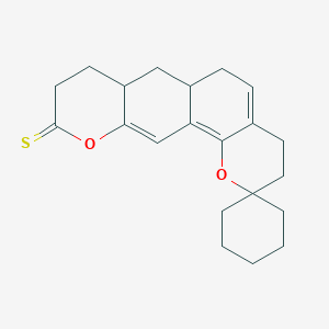 3,4,6,6A,7,7a,8,9-octahydro-10H-spiro[chromeno[7,8-g]chromene-2,1'-cyclohexane]-10-thione