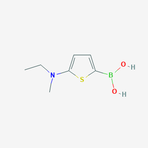 molecular formula C7H12BNO2S B13345198 (5-(Ethyl(methyl)amino)thiophen-2-yl)boronic acid 