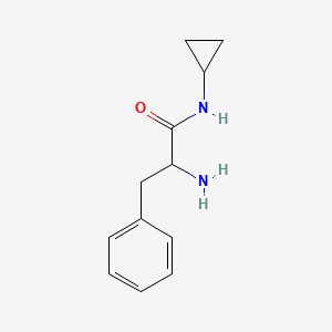 molecular formula C12H16N2O B13345215 N-Cyclopropyl L-Phenylalaninamide 