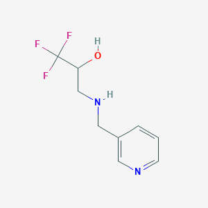 1,1,1-Trifluoro-3-((pyridin-3-ylmethyl)amino)propan-2-ol