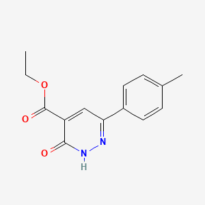 molecular formula C14H14N2O3 B13345239 Ethyl 3-oxo-6-(p-tolyl)-2,3-dihydropyridazine-4-carboxylate 