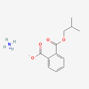 molecular formula C12H17NO4 B13345247 Phthalic acid, monoisobutyl ester, ammonium salt CAS No. 101976-14-1