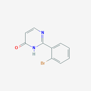 molecular formula C10H7BrN2O B13345265 2-(2-Bromophenyl)pyrimidin-4(3H)-one 