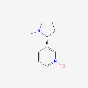 molecular formula C10H14N2O B13345307 (R)-3-(1-Methylpyrrolidin-2-yl)pyridine 1-oxide 