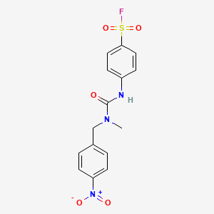 4-(3-Methyl-3-(4-nitrobenzyl)ureido)benzene-1-sulfonyl fluoride